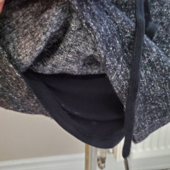 Wool Grey Double Lined Drawstring Grey Heathered Skirt - Picture 15 of 16